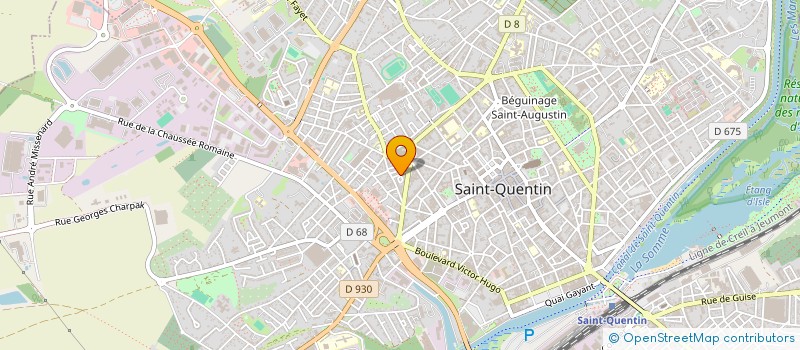 localisation de l'entreprise ASSOCIATION POUR LE DEVELOPPEMENT DE LA MEDIATION DE L'INSERTION ET DE L'EMPLOI à SAINT-QUENTIN