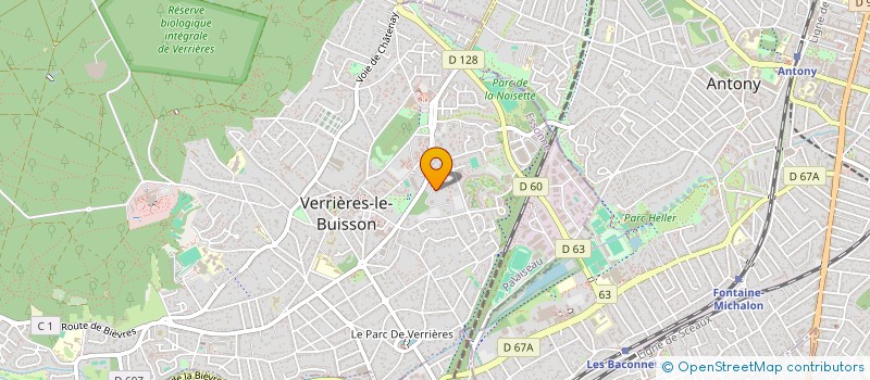 localisation de l'entreprise ASSOCIATION POUR LE DEVELOPPEMENT DE LA MEDITATION à VERRIERES-LE-BUISSON
