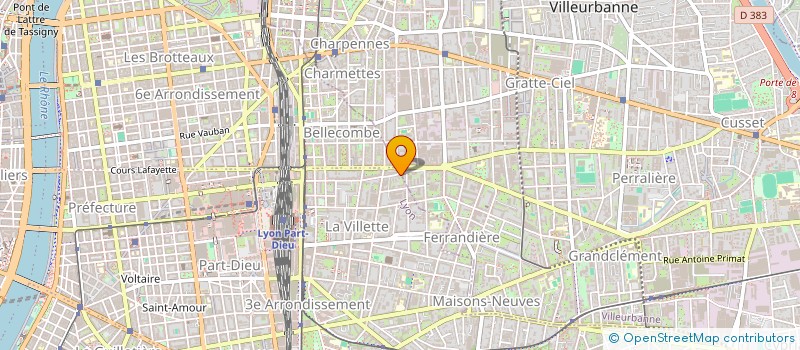 localisation de l'entreprise ASSOCIATION POUR LE DEVELOPPEMENT DE LA PSYCHOLOGIE COGNITIVE CONSTRUCTIVISTE  LYON