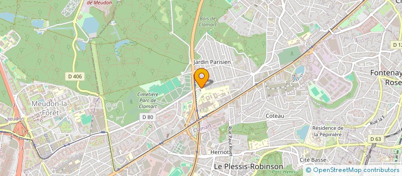 localisation de l'entreprise ASSOCIATION POUR LE DEVELOPPEMENT DE LA RECHERCHE EN GYNECOLOGIE - OBSTETRIQUE à CLAMART