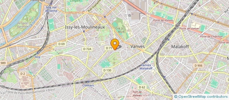 localisation de l'entreprise ASSOCIATION POUR LE DEVELOPPEMENT DE LA RECHERCHE EN NEONATOLOGIE à VANVES