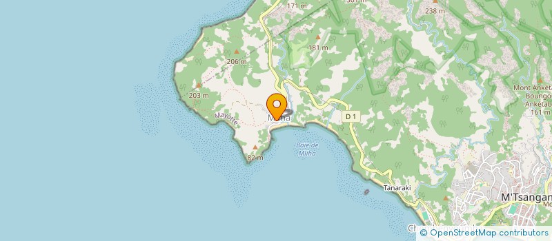 localisation de l'entreprise ASSOCIATION POUR LE DEVELOPPEMENT DE M'LIHA à M'TSANGAMOUJI