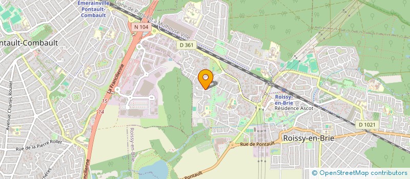 localisation de l'entreprise ASSOCIATION POUR LE DEVELOPPEMENT DE MVOUNI BAMBAO  ROISSY-EN-BRIE