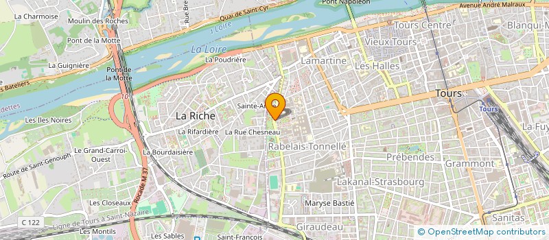 localisation de l'entreprise ASSOCIATION POUR LE DEVELOPPEMENT DE PROJETS INNOVANTS AU CHRU DE TOURS  TOURS