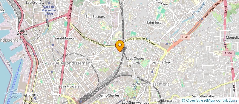 localisation de l'entreprise ASSOCIATION POUR LE DEVELOPPEMENT DE SANENE à MARSEILLE