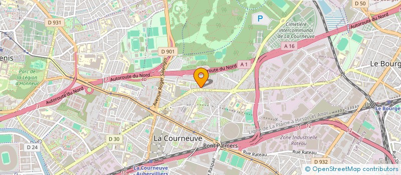 localisation de l'entreprise ASSOCIATION POUR LE DEVELOPPEMENT DE SARAYERO à LA COURNEUVE