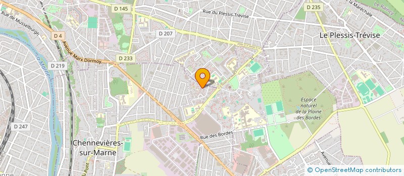 localisation de l'entreprise ASSOCIATION POUR LE DEVELOPPEMENT DE WALO KEUR-MASSANBA-NIANG  CHENNEVIERES-SUR-MARNE