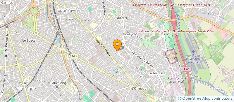 localisation de l'entreprise ASSOCIATION POUR LE DEVELOPPEMENT DES ACTIVITES EN MUSICOTHERAPIE ET AUTRES ACTIVITES VISANT L'EPANOUISSEMENT PERSONNEL  TOULOUSE