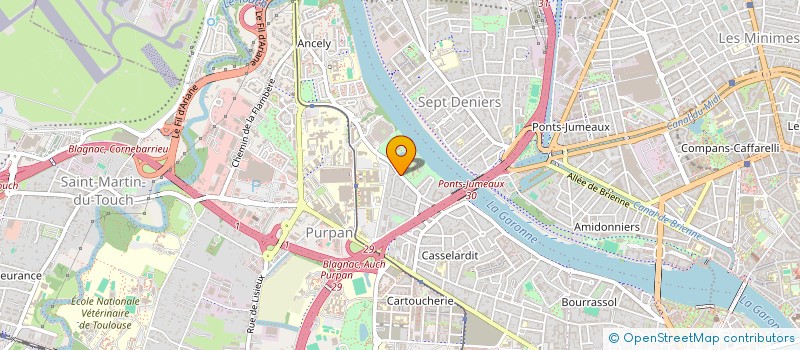 localisation de l'entreprise ASSOCIATION POUR LE DEVELOPPEMENT DES ACTIVITES SOCIALES, CULTURELLES ET DE LOISIRS DE LA MAISON DE RETRAITE LES FONTAIN à TOULOUSE