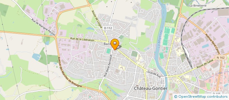 localisation de l'entreprise ASSOCIATION POUR LE DEVELOPPEMENT DES APPRENTISSAGES LIBRES ET AUTONOMES à CHATEAU-GONTIER-SUR-MAYENNE