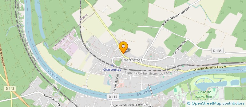 localisation de l'entreprise ASSOCIATION POUR LE DEVELOPPEMENT DES ARTS ET DE LA CULTURE à CHARTRETTES