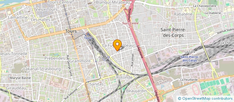 localisation de l'entreprise ASSOCIATION POUR LE DEVELOPPEMENT DES CONNAISSANCES CARDIO VASCULAIRE à TOURS