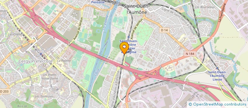 localisation de l'entreprise ASSOCIATION POUR LE DEVELOPPEMENT DES CONNAISSANCES DES MILITANTS à SAINT-OUEN-L'AUMONE