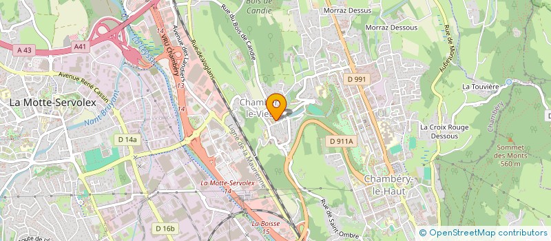 localisation de l'entreprise ASSOCIATION POUR LE DEVELOPPEMENT DES ECHANGES, DU LIEN SOCIAL ET DE L'ART  CHAMBERY