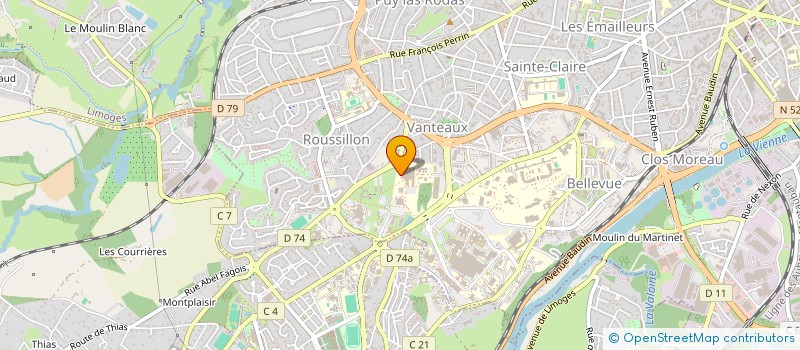 localisation de l'entreprise ASSOCIATION POUR LE DEVELOPPEMENT DES ETUDES HISPANIQUES EN LIMOUSIN à LIMOGES