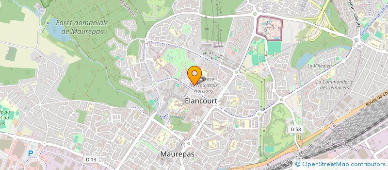 localisation de l'entreprise ASSOCIATION POUR LE DEVELOPPEMENT DES FILMS ETUDIANTS EN FRANCE  ELANCOURT