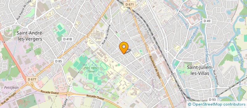 localisation de l'entreprise ASSOCIATION POUR LE DEVELOPPEMENT DES GESTES ET SOINS D URGENCE  TROYES