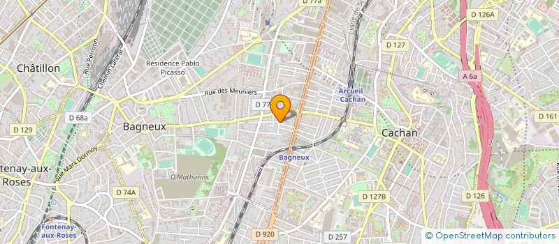 localisation de l'entreprise ASSOCIATION POUR LE DEVELOPPEMENT DES INITIATIVES INNOVANTES DE PREVENTION DE LA CRIMINALITE à BAGNEUX