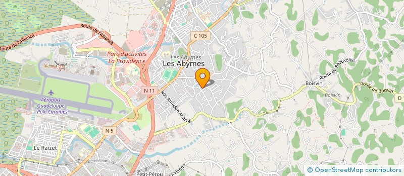 localisation de l'entreprise ASSOCIATION POUR LE DEVELOPPEMENT DES RAPPORTS FAMILIAUX à LES ABYMES