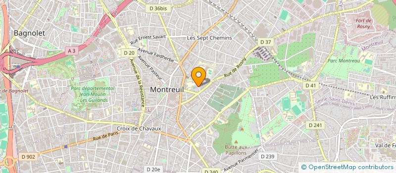 localisation de l'entreprise ASSOCIATION POUR LE DEVELOPPEMENT DES RECHERCHES EN RELATIONS PROFESSIONNELLES à MONTREUIL