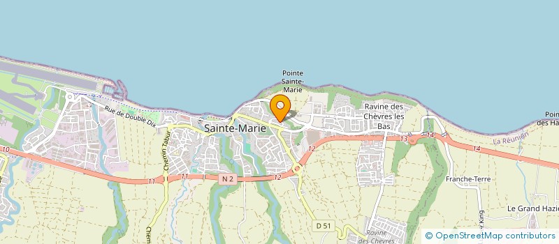 localisation de l'entreprise ASSOCIATION POUR LE DEVELOPPEMENT DES RELATIONS ENTRE L'INDE ET LA REUNION (ADREIR) à SAINTE-MARIE