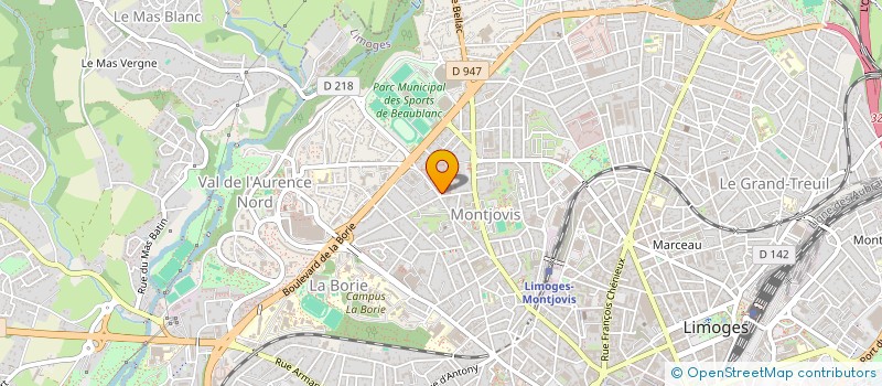 localisation de l'entreprise ASSOCIATION POUR LE DEVELOPPEMENT DES SERVICES AUX INDUSTRIES à LIMOGES