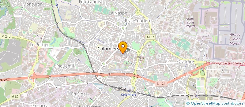 localisation de l'entreprise ASSOCIATION POUR LE DEVELOPPEMENT DES SOINS OPHTALMOLOGIQUES DE COLOMIERS à COLOMIERS