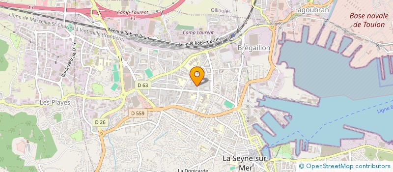 localisation de l'entreprise ASSOCIATION POUR LE DEVELOPPEMENT DES SOINS PALLIATIFS VAROIS à LA SEYNE-SUR-MER