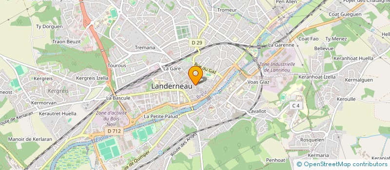 localisation de l'entreprise ASSOCIATION POUR LE DEVELOPPEMENT DES SPORTS DE COMBATS EN FRANCE à LANDERNEAU