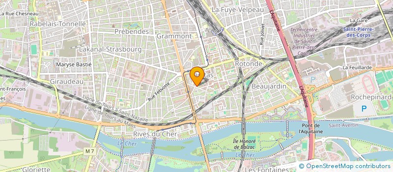 localisation de l'entreprise ASSOCIATION POUR LE DEVELOPPEMENT DES TRANSPORTS COLLECTIFS EN TOURAINE (ADTT)  TOURS