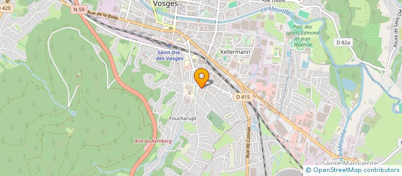 localisation de l'entreprise ASSOCIATION POUR LE DEVELOPPEMENT DU DIGITAL EN DENTISTERIE  SAINT DIE DES VOSGES