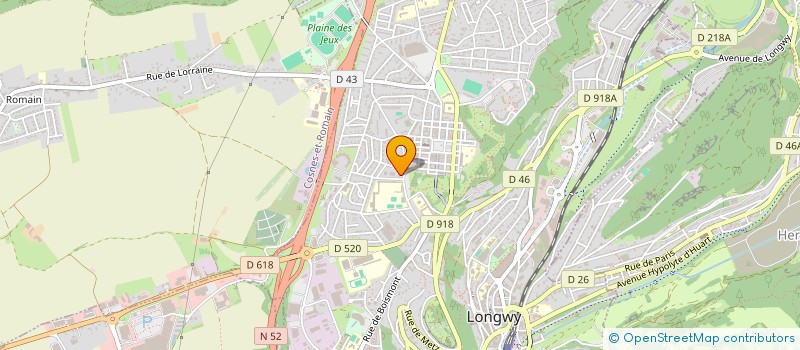 localisation de l'entreprise ASSOCIATION POUR LE DEVELOPPEMENT DU GRAND OUEST à LONGWY