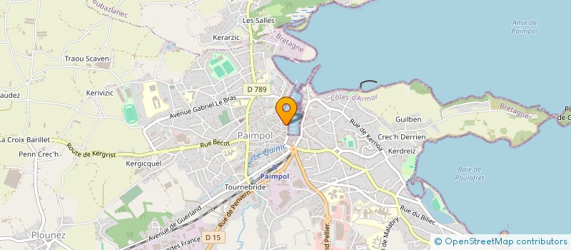 localisation de l'entreprise ASSOCIATION POUR LE DEVELOPPEMENT DU NAUTISME A PAIMPOL  PAIMPOL