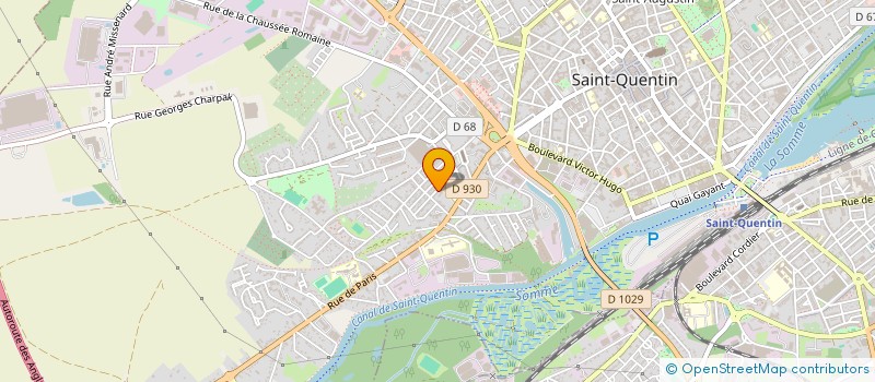 localisation de l'entreprise ASSOCIATION POUR LE DEVELOPPEMENT DU QUARTIER SAINT-MARTIN DE SAINT-QUENTIN à SAINT-QUENTIN