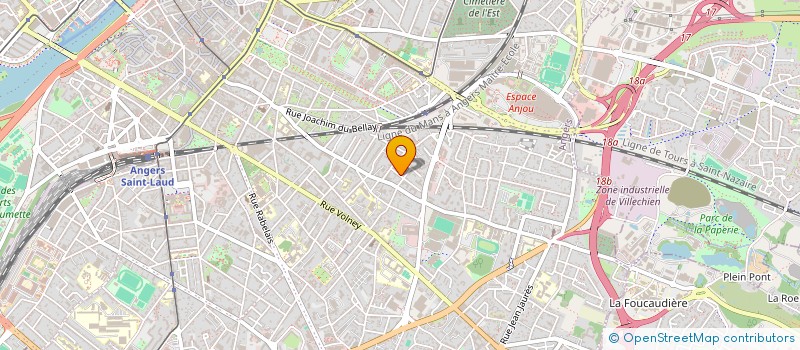 localisation de l'entreprise ASSOCIATION POUR LE DEVELOPPEMENT DU SON ET DE L'IMAGE EN ANJOU (ADISA) à ANGERS