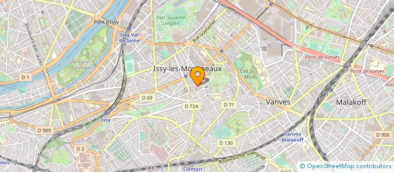 localisation de l'entreprise ASSOCIATION POUR LE DEVELOPPEMENT DU VILLAGE DE BOUNI à ISSY-LES-MOULINEAUX