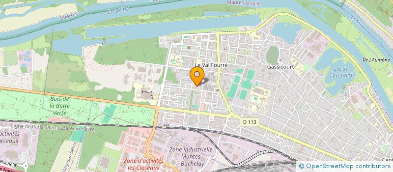 localisation de l'entreprise ASSOCIATION POUR LE DEVELOPPEMENT DU VILLAGE DE YACINE LACKE  MANTES-LA-JOLIE