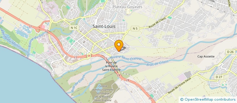 localisation de l'entreprise ASSOCIATION POUR LE DEVELOPPEMENT DURABLE DE LA CHAPELLE à SAINT-LOUIS
