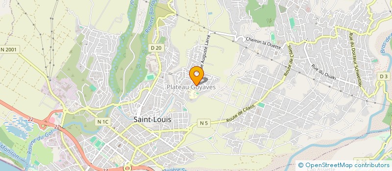 localisation de l'entreprise ASSOCIATION POUR LE DEVELOPPEMENT DURABLE LES FLAMBOYANTS à SAINT-LOUIS