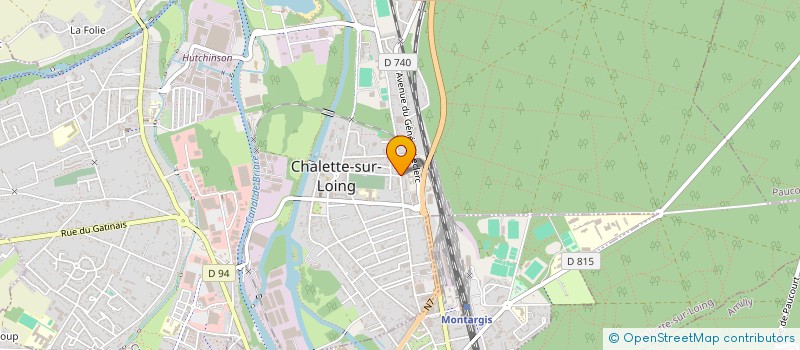 localisation de l'entreprise ASSOCIATION POUR LE DEVELOPPEMENT EDUCATIF ET HUMANITAIRE à CHALETTE-SUR-LOING