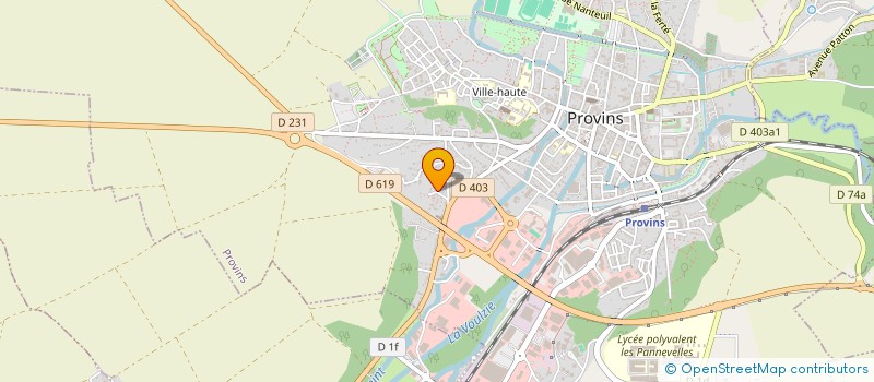 localisation de l'entreprise ASSOCIATION POUR LE DEVELOPPEMENT ET L'ACCOMPAGNEMENT PROFESSIONNEL ( ADAP CAP JEUNES INSERTION)  PROVINS