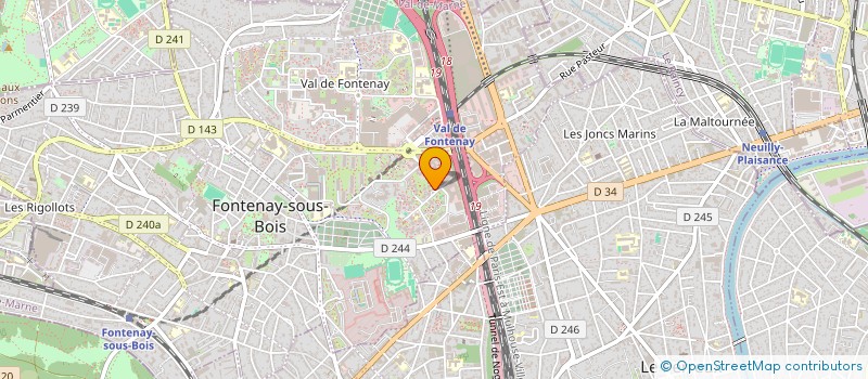 localisation de l'entreprise ASSOCIATION POUR LE DEVELOPPEMENT ET LA COHESION DU PAYS WE à FONTENAY-SOUS-BOIS
