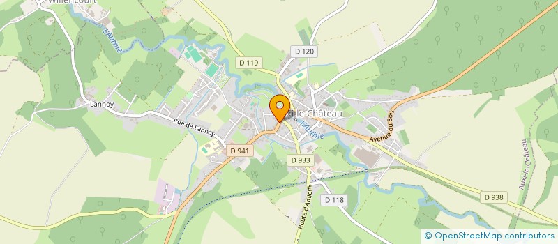 localisation de l'entreprise ASSOCIATION POUR LE DEVELOPPEMENT ET LA PROMOTION DE L'ENVIRONNEMENT DANS LE VAL D'AUTHIE à AUXI-LE-CHATEAU