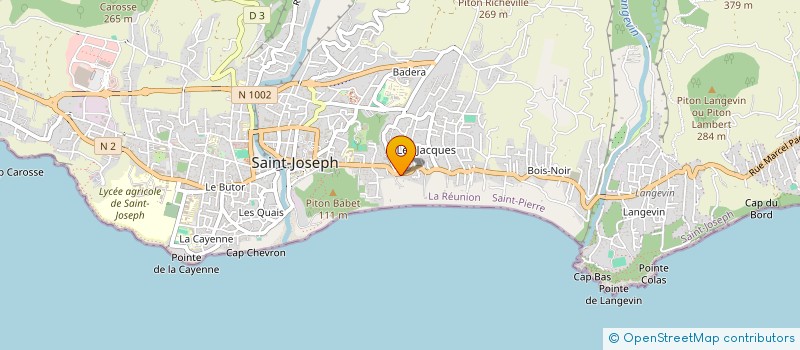 localisation de l'entreprise ASSOCIATION POUR LE DEVELOPPEMENT ET LA PROMOTION DE MANAPANY (ADPM) à SAINT-JOSEPH