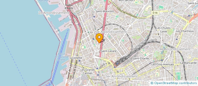 localisation de l'entreprise ASSOCIATION POUR LE DEVELOPPEMENT HUMAIN à MARSEILLE