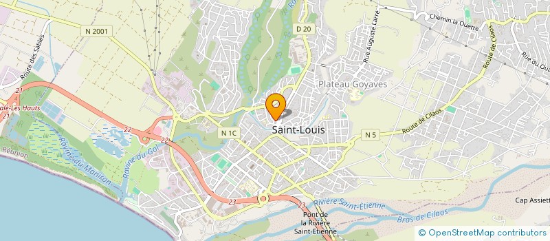 localisation de l'entreprise ASSOCIATION POUR LE DEVELOPPEMENT PAR LA CREATION D'EMPLOIS ET D'ACTIVITES à SAINT-LOUIS