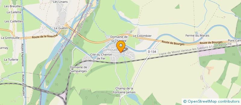 localisation de l'entreprise ASSOCIATION POUR LE DEVELOPPEMENT SOCIAL ET CULTUREL EN MILIEU RURAL à GIMOUILLE