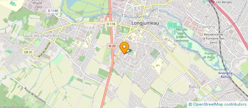 localisation de l'entreprise ASSOCIATION POUR LE DEVELOPPEMENT VERMA (A.P.D.V.) à LONGJUMEAU
