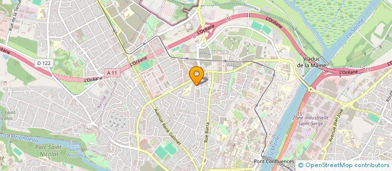 localisation de l'entreprise ASSOCIATION POUR LE DICTIONNAIRE DES FAMILLES DE L'ANJOU à ANGERS