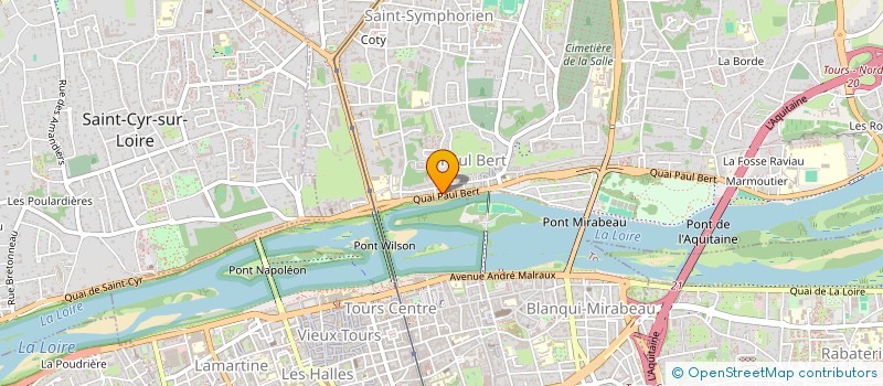 localisation de l'entreprise ASSOCIATION POUR LE DON D'ORGANES ET DE TISSUS HUMAINS DE L'INDRE-ET-LOIRE (FRANCE ADOT 37)  TOURS